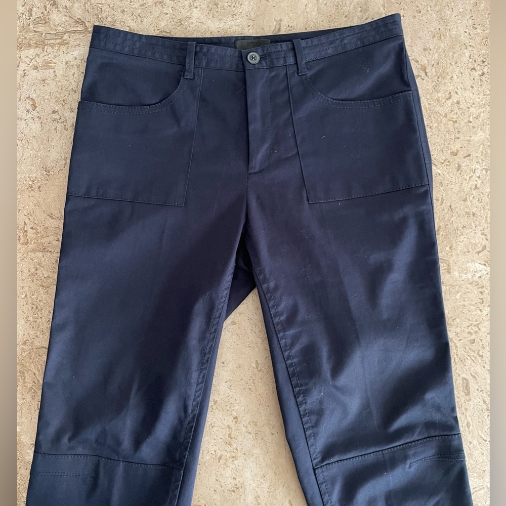 ATM Stretch Till Cropped Moto Chino Pant